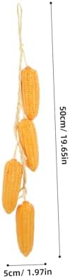 3pcs Simulation Corn String Hanging Decor for Fall