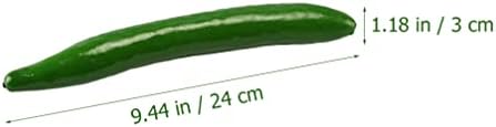 Zerodeko 6 pcs Artificial Cucumber Foam Decor