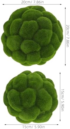2pcs Realistic Artificial Topiary Balls for Decor