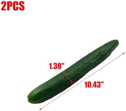 2PCS Artificial Cucumber PU Fake Vegetable Decoration Prop
