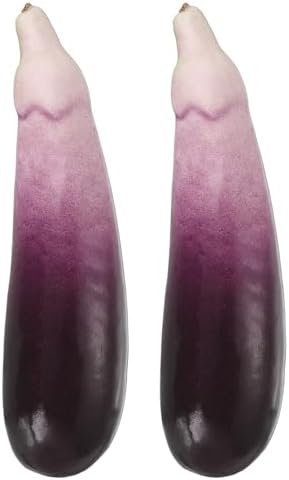 Uxcell 2 Pcs Artificial Eggplant Decorations