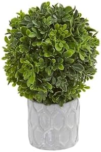 Nearly Natural 9in Boxwood Artificial Mini Topiary Set of 3