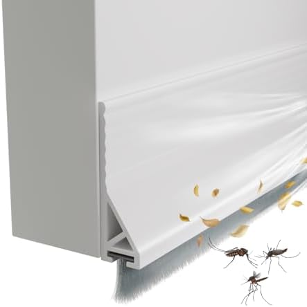 cuysfead 39 Inch Door Draft Stopper with Brush White