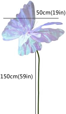 Tall Artificial Plant with Butterfly Arch Pink 1pc