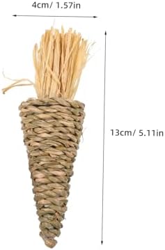 LIFKOME 8pcs Woven Carrot Hanging Easter Decor