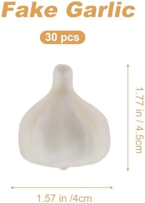 Folmywy 30 Pcs Artificial Garlic Decoration