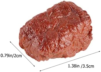 SAFIGLE 4pcs Artificial Beef Blocks for Display and Photography