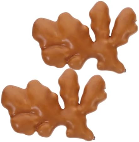 Vaguelly 2pcs Realistic Faux Ginger Artificial Food Decoration