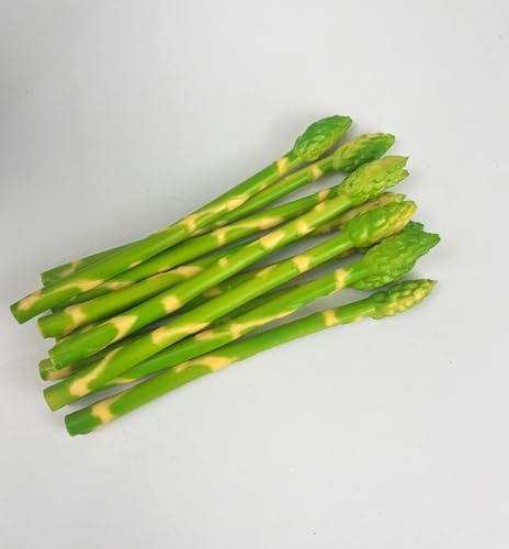10 Pcs Realistic Plastic Asparagus Ornaments Decor Props