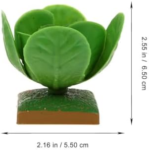 Fomiyes Simulated Cabbage Ornaments 6Pcs Artificial Plastic Green Cabbage Decor