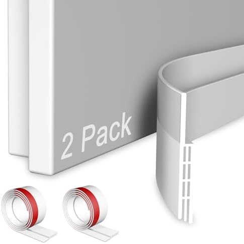 2 Pack Door Draft Stopper Weather Stripping Noise Guard