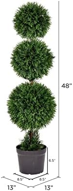 Vickerman 4 Artificial Cedar Topiary Plant