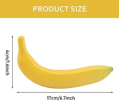 Loyanger Artificial Banana Fake Fruit Decoration Props