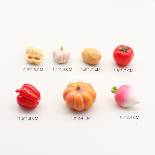 Crrezhai Vegetables Mini Resin Figures 30PCS Set