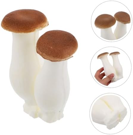 Realistic Fake Mushroom Figurine for Home Decor