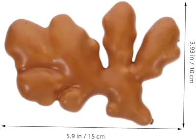 Vaguelly 2pcs Realistic Faux Ginger Artificial Food Decoration