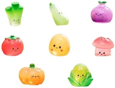 16 Pack Glow-in-the-Dark Resin Vegetables Home Decorations