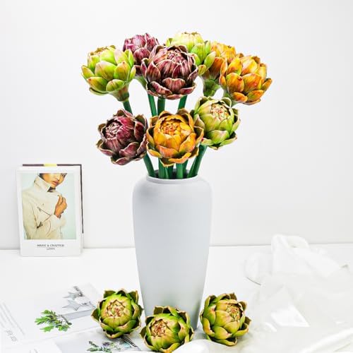 Gresorth 3 Pcs Artificial Artichoke Green Decoration