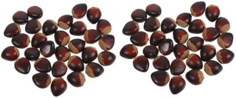 Zerodeko 60pcs Realistic Artificial Chestnut Decor
