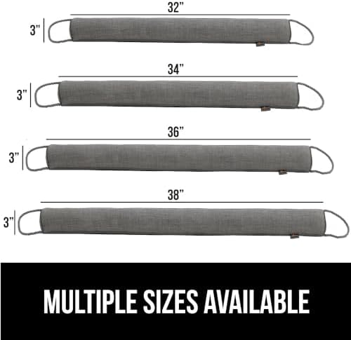 GORILLA GRIP Draft Stopper 32 Inches Slate Gray