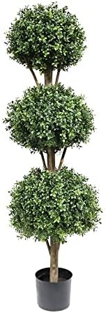 Momoplant Artificial Triple Ball Topiary Tree 46ft