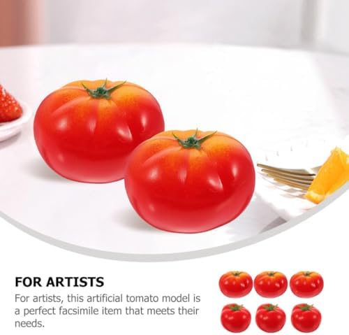 6pcs Artificial Tomato Decor for Home Kitchen Party