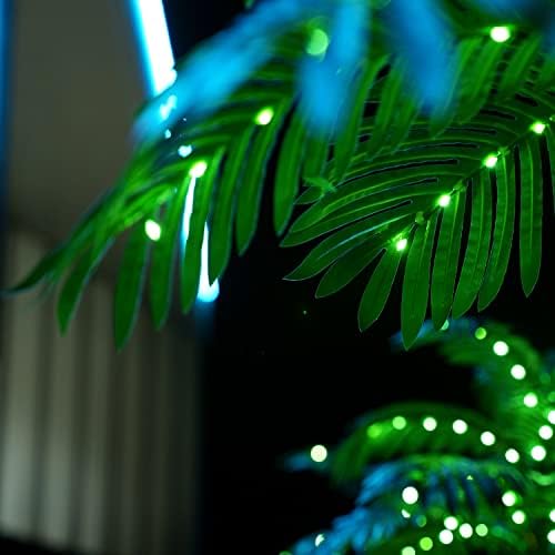 Artificial Palm Tree with 260 LED Lights 7 Feet 3 Trunks