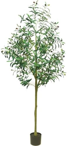 6FT Adjustable Fake Olive Tree for Home Office Decor