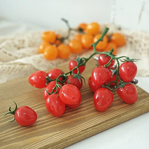 DinQ Set of 3 Artificial Cherry Tomatoes Red
