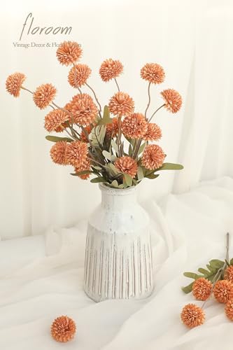 Floroom 5pcs Faux Silk Pompon Mums Artificial Flowers 1