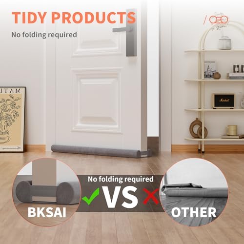 BKSAI Door Draft Stopper 28-32in Grey