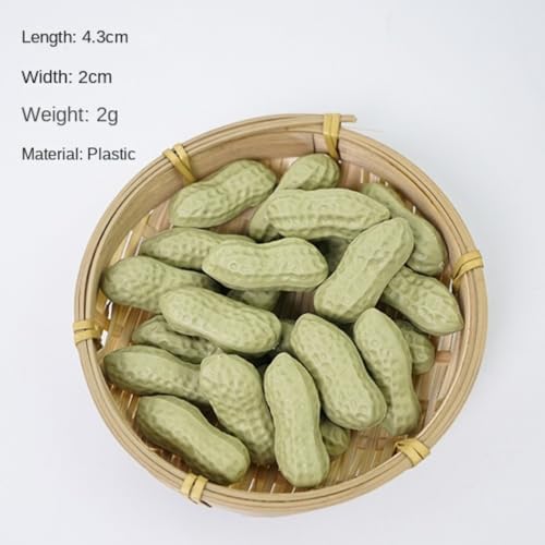 Lifelike Artificial Peanut Props 40Pcs Yellow