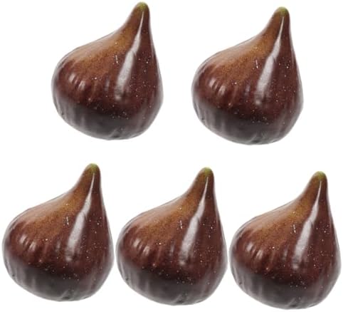 5Pcs Realistic Imitation Fig Models Decorative Fruit