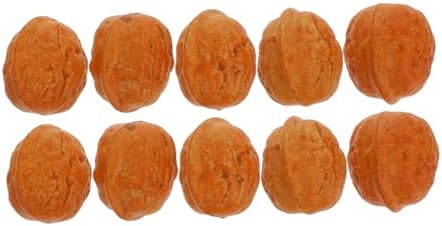 Sosoport Realistic Fake Walnut Decorations 10pcs
