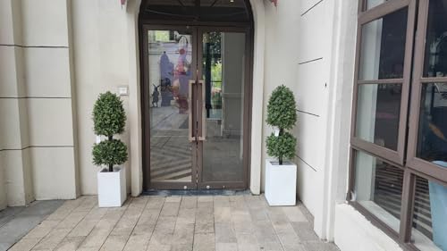 4ft Artificial Boxwood Topiary Tree 2 Pack Porch Decor