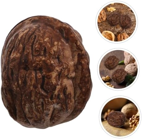 Cabilock 24pcs Lifelike Walnut Artificial Decoration