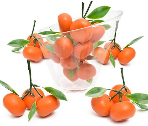 Hagao Fake Mini Tangerine Orange Artificial Fruit 6PCS