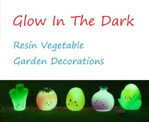 16 Pack Glow-in-the-Dark Resin Vegetables Home Decorations