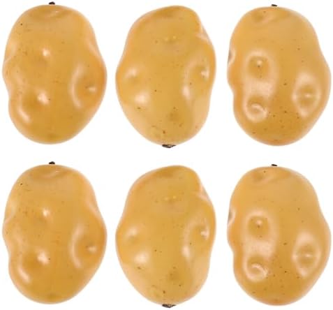 Operitacx 6Pcs Realistic Foam Potato Decor