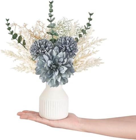 Mkono Artificial Flowers in Ceramic Vase 135 Inch Centerpiece Decor