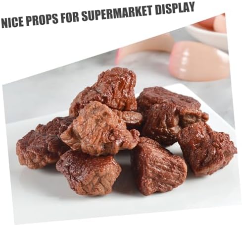 SAFIGLE 4pcs Artificial Beef Blocks for Display and Photography