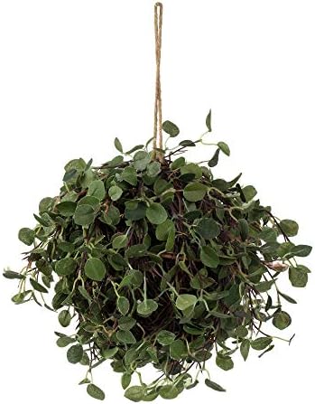 Vickerman 6 Inch Artificial Topiary Kissing Ball - Natural Green