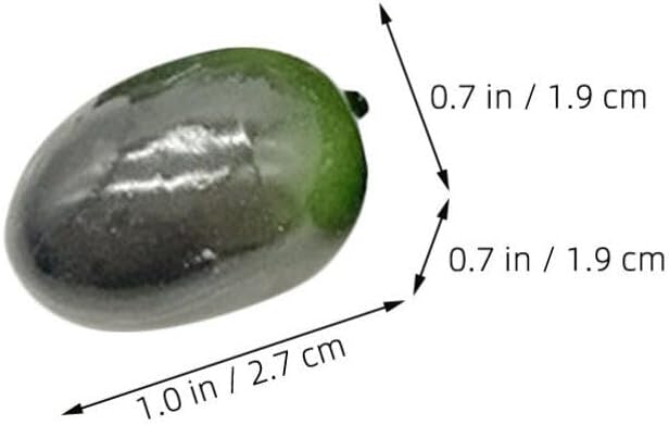 30pcs Fake Olive Foam Artificial Fruit Decor Props