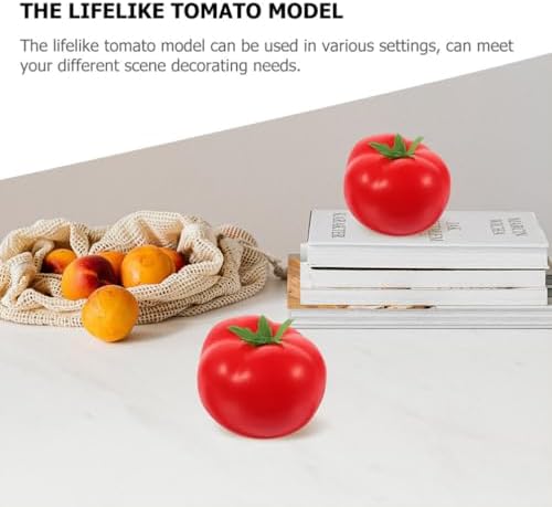 6pcs Artificial Tomato Decor for Home Kitchen Party