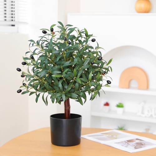 255 Inch Artificial Olive Topiary Ball Set of 2
