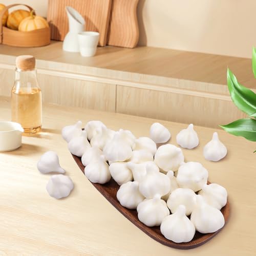 Folmywy 30 Pcs Artificial Garlic Decoration