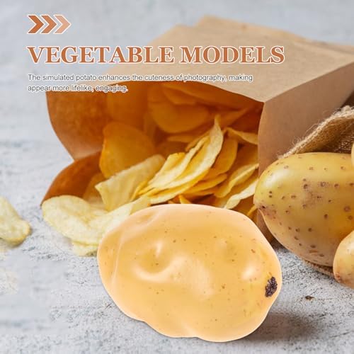 Operitacx 6Pcs Realistic Foam Potato Decor