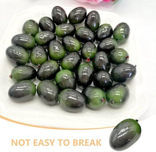 30pcs Fake Olive Foam Artificial Fruit Decor Props