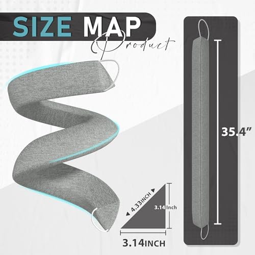 SYIPO Triangle Door Draft Stopper 354 Gray