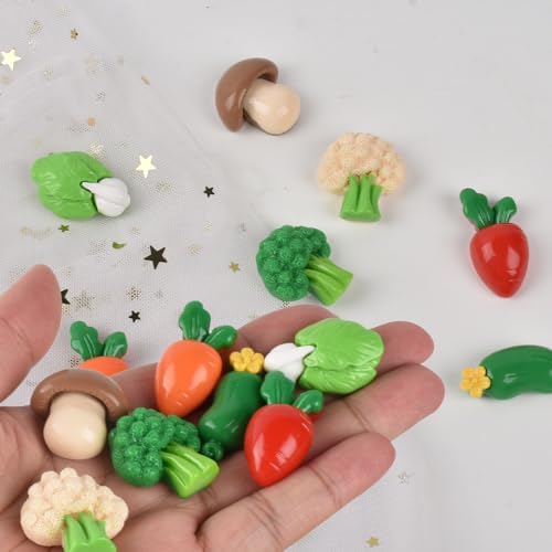Mini Mixed Vegetables 16Pcs Resin Decor